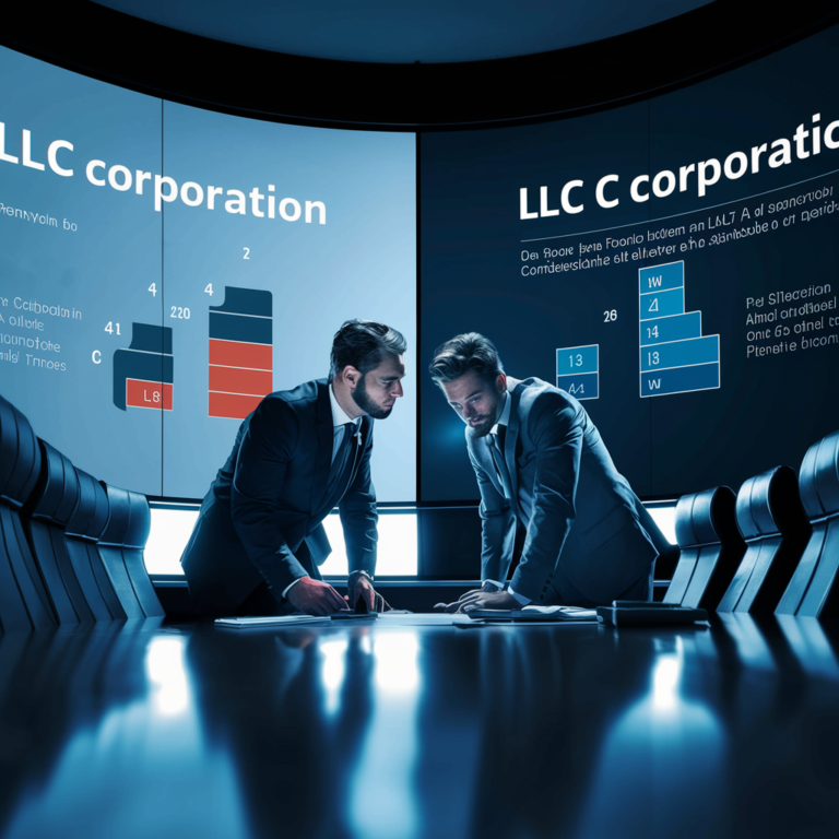 Business Structure, LLC (Limited Liability Company), C Corporation, Entrepreneurship, Legal Protection, Taxation Differences, Operational Flexibility, Funding Opportunities, Investment Attraction, Pass-Through Taxation, Double Taxation, Management Structures, Corporate Formalities, Business Goals Alignment, Future Growth Planning, Venture Capital, Asset Protection, Regulatory Compliance, Shareholder Relations, Initial Public Offering (IPO)